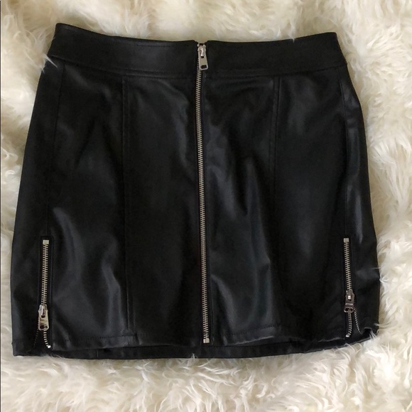 Express Dresses & Skirts - Black leather skirt